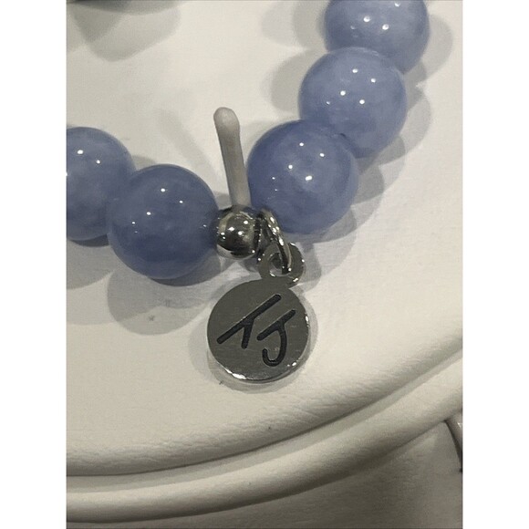 T Jazelle Sky Blue Jade Stone Bracelet  Zodiac Libra - Picture 5 of 6